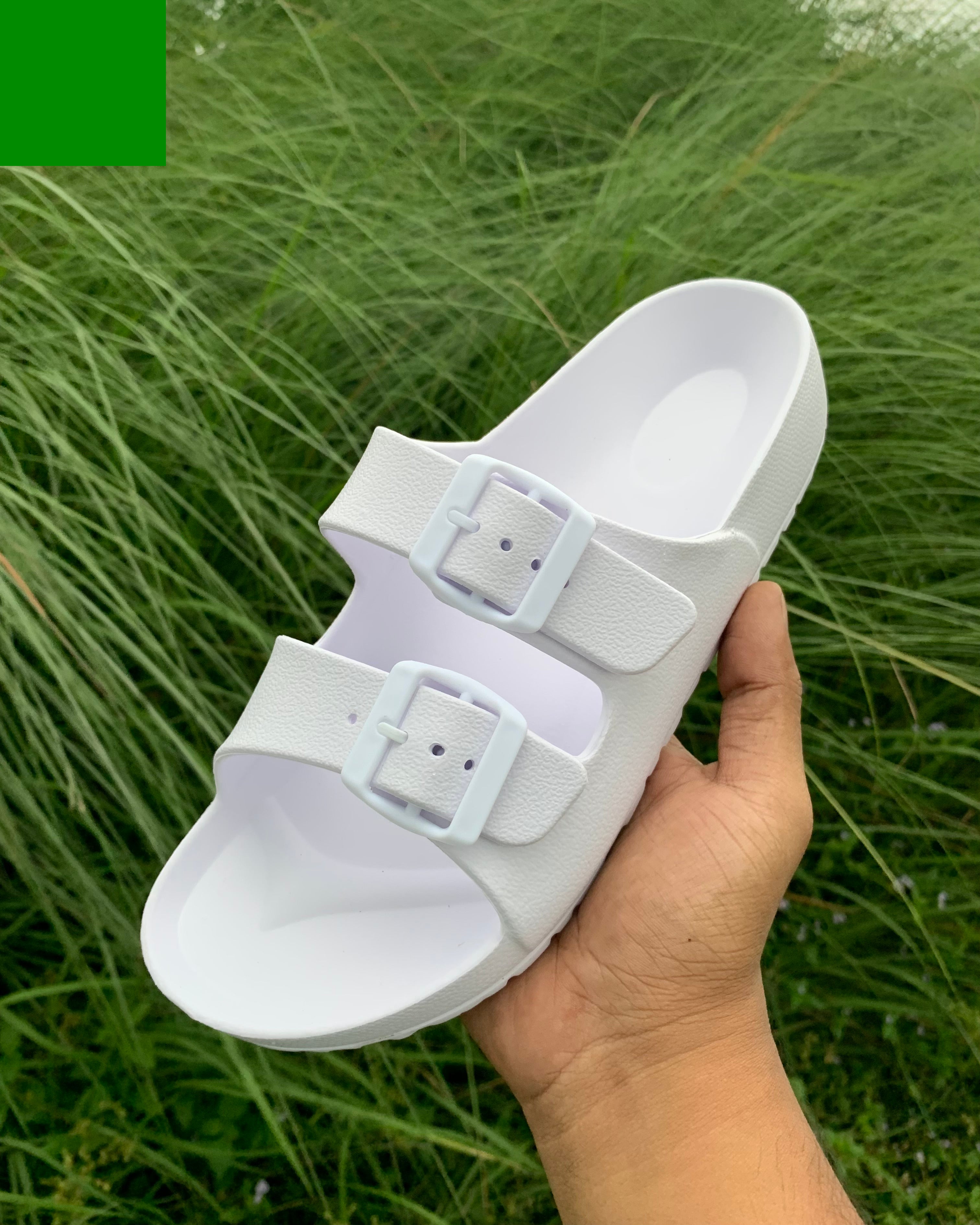 Arizona Rubber Sandals White
