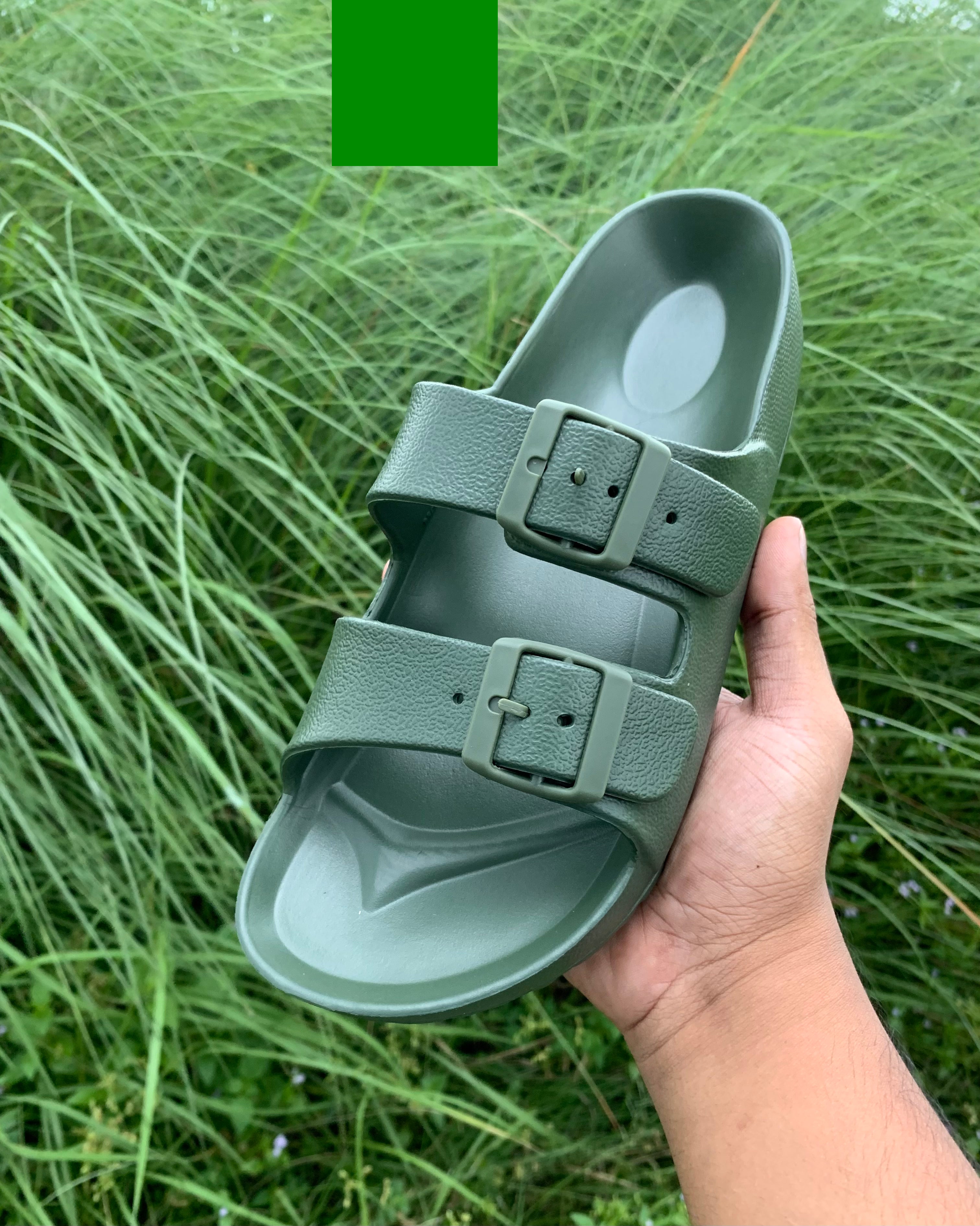 Arizona Rubber Sandals Olive Green