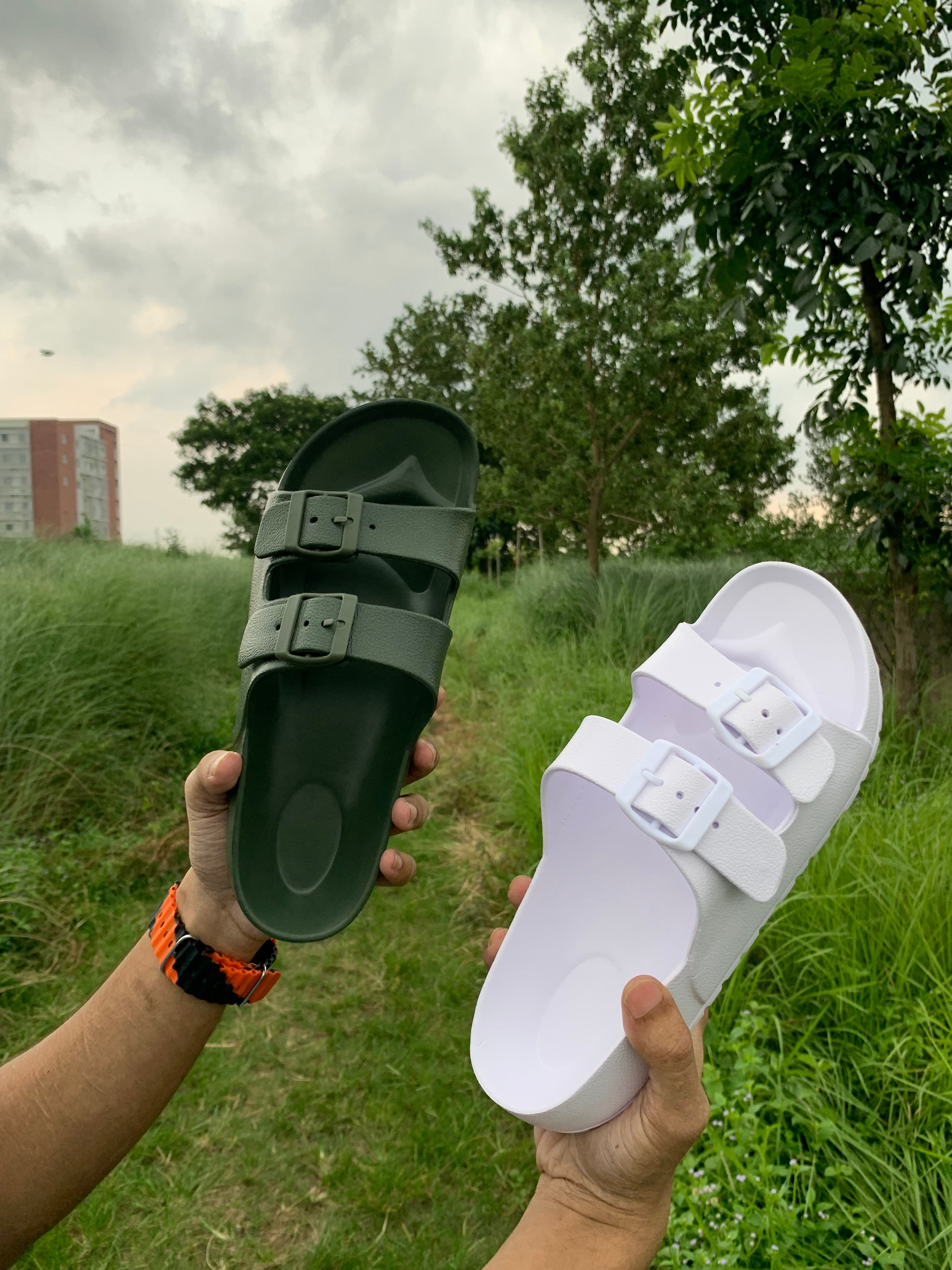 Arizona Rubber Sandals Olive Green