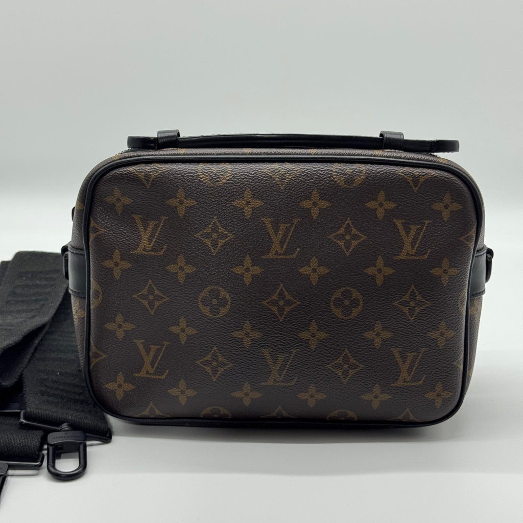 L0uis Vuitt0n Mon0gram Macassar S Lock Messenger Bag Brown