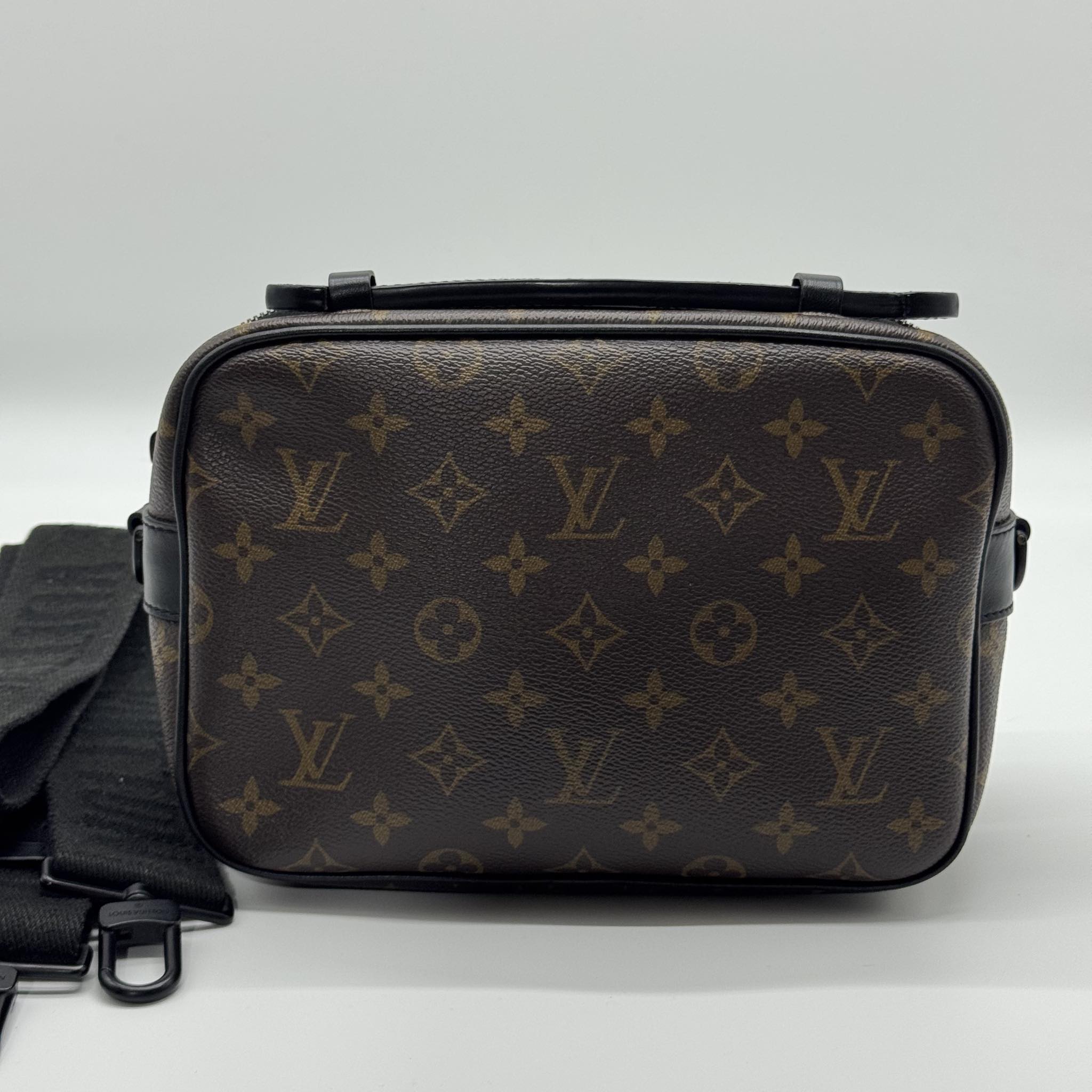 L0uis Vuitt0n Mon0gram Macassar S Lock Messenger Bag Brown