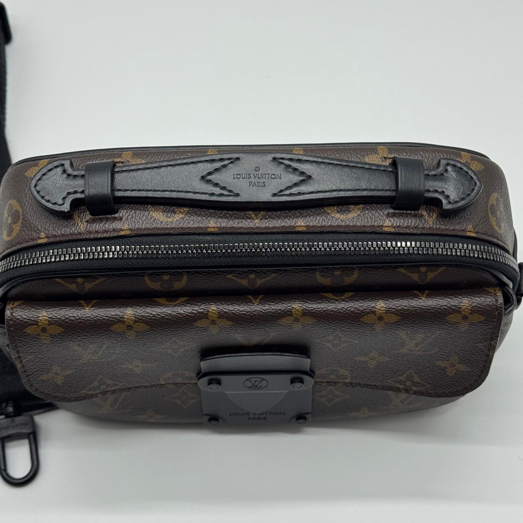 L0uis Vuitt0n Mon0gram Macassar S Lock Messenger Bag Brown