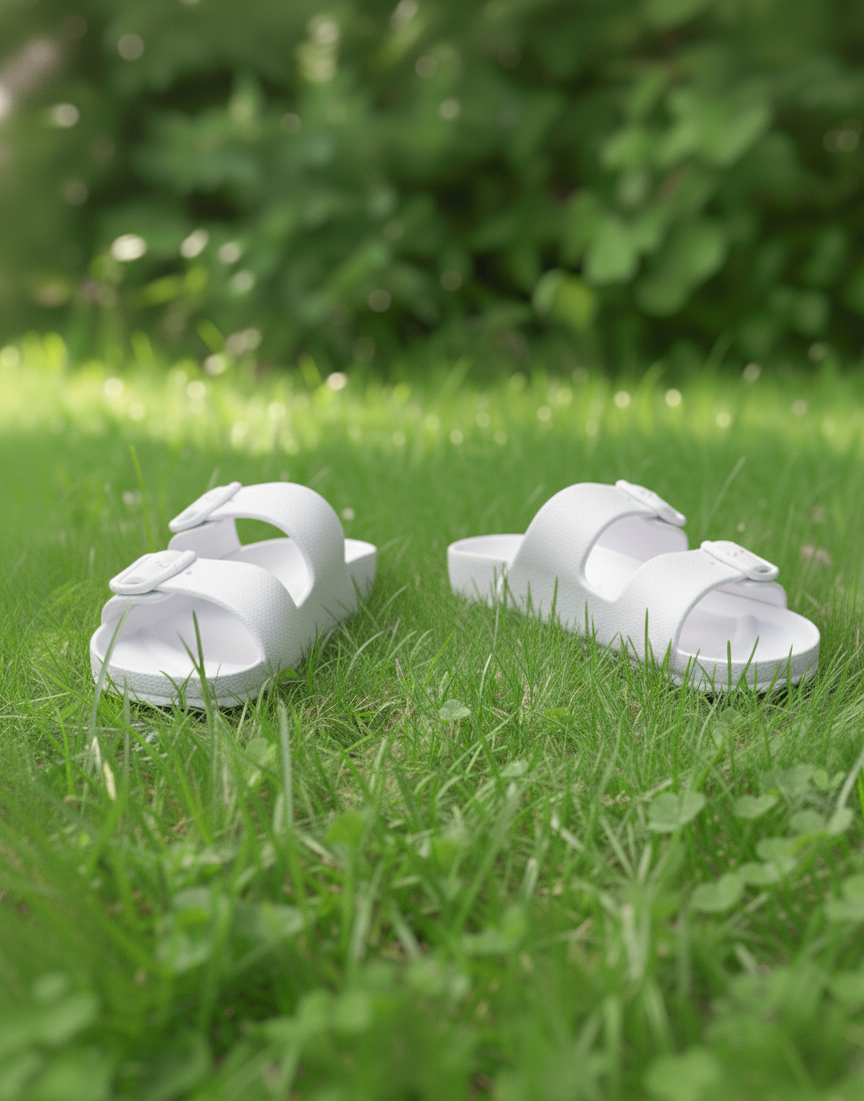 Arizona Rubber Sandals White