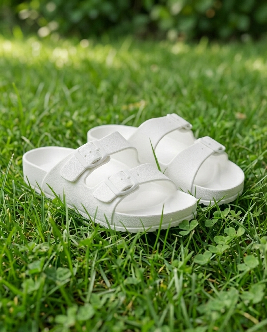 Arizona Rubber Sandals White