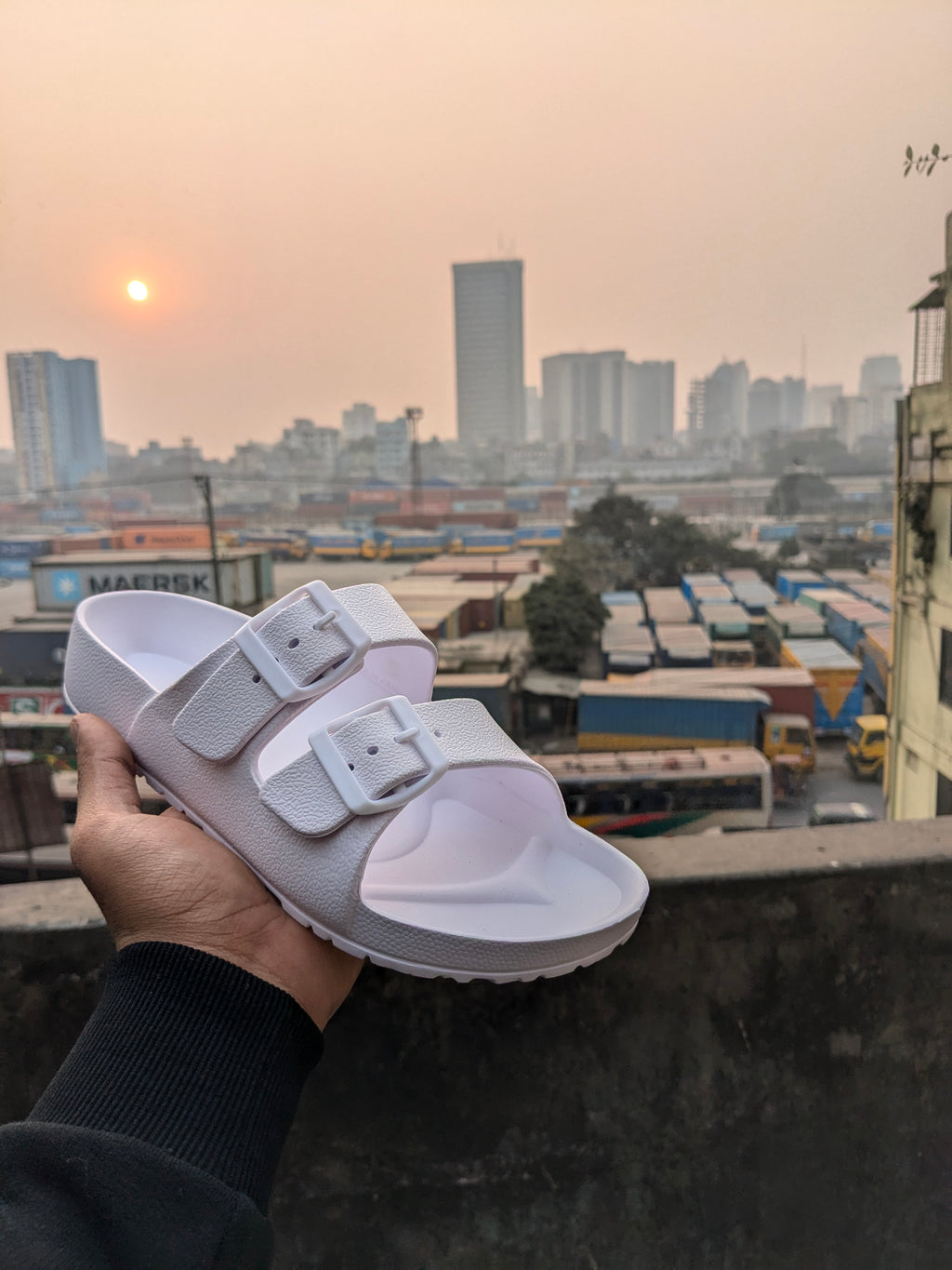 Arizona Rubber Sandals White