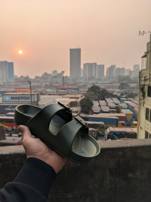 Arizona Rubber Sandals Olive Green