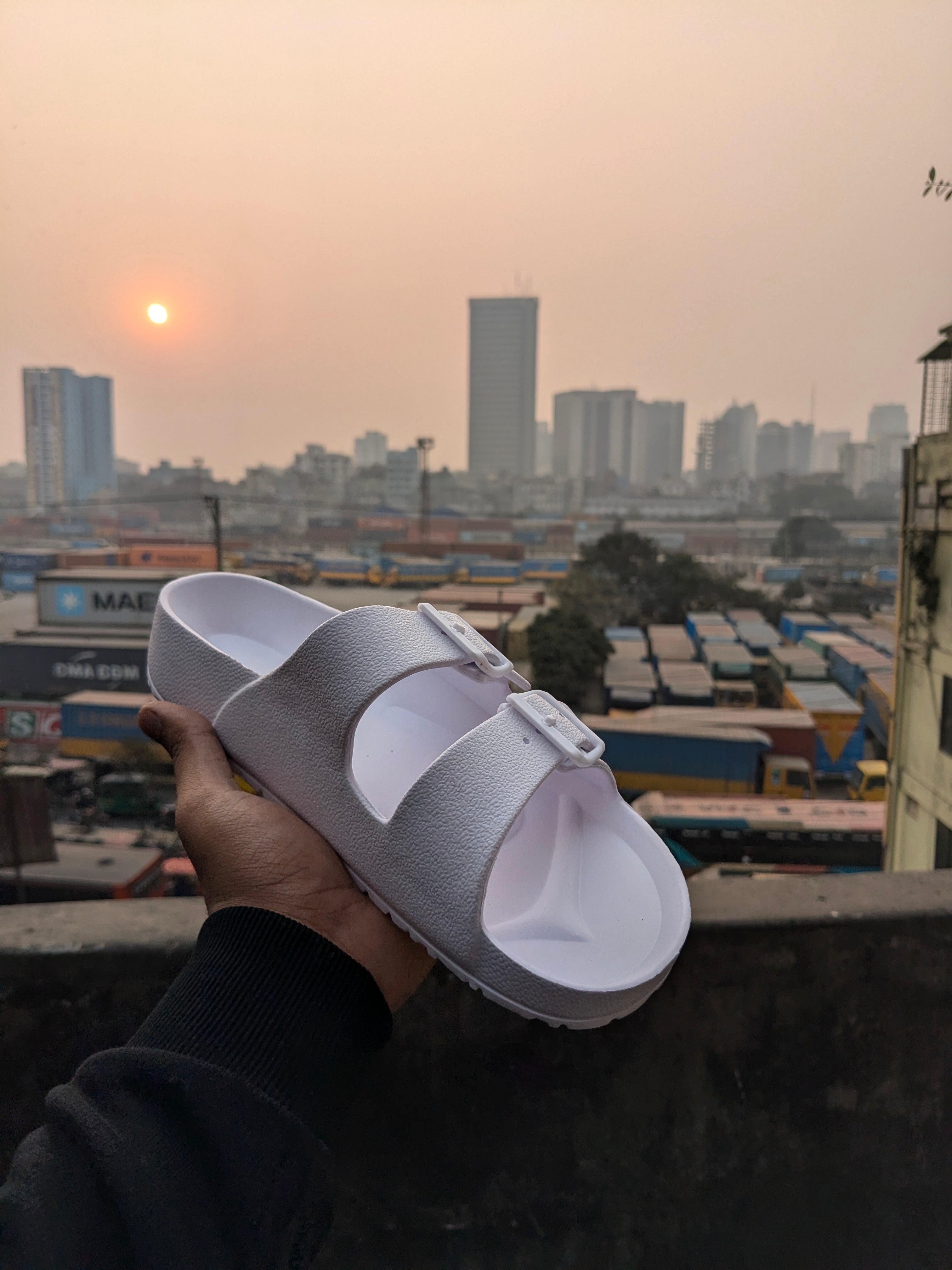 Arizona Rubber Sandals White