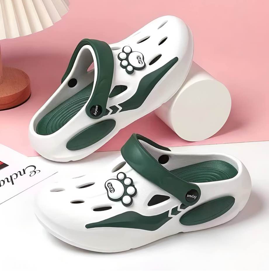 beice Double Sole Clogs green 35/36 size only