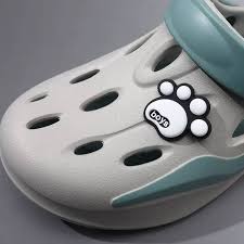 beice Double Sole Clogs cyan