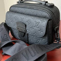 L0uis Vuitt0n Mon0gram Macassar S Lock Messenger Bag Black
