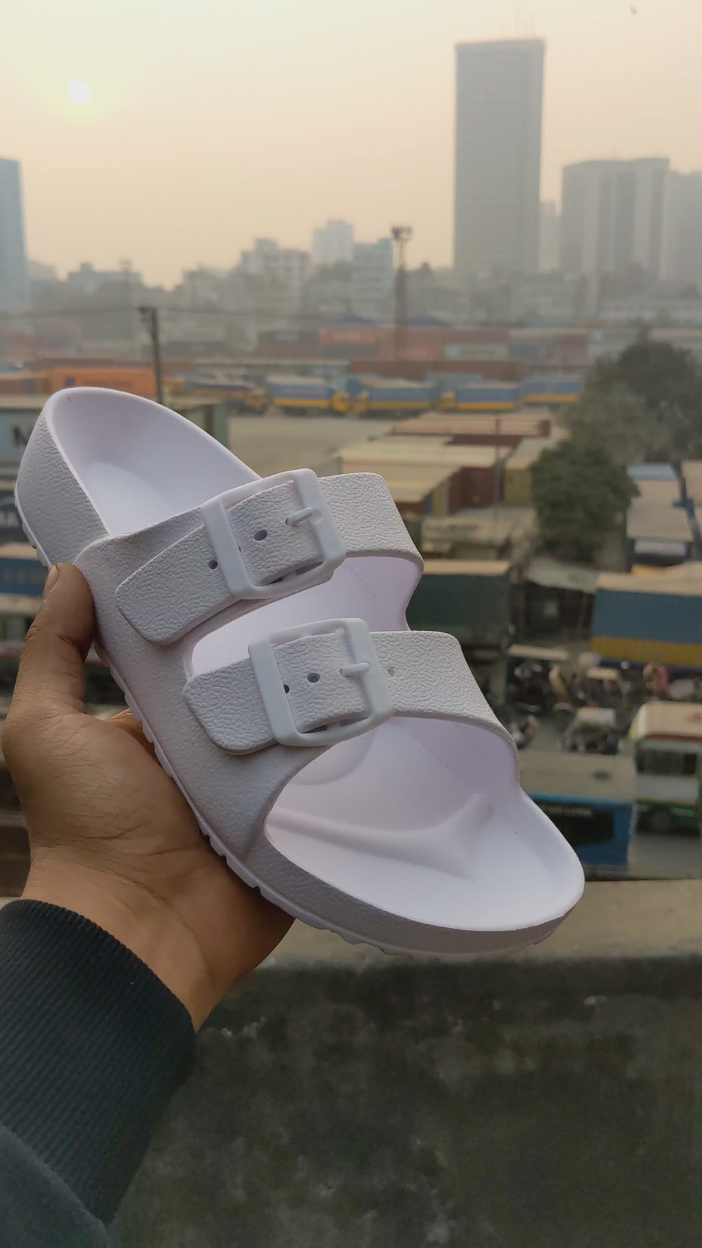 Arizona Rubber Sandals White