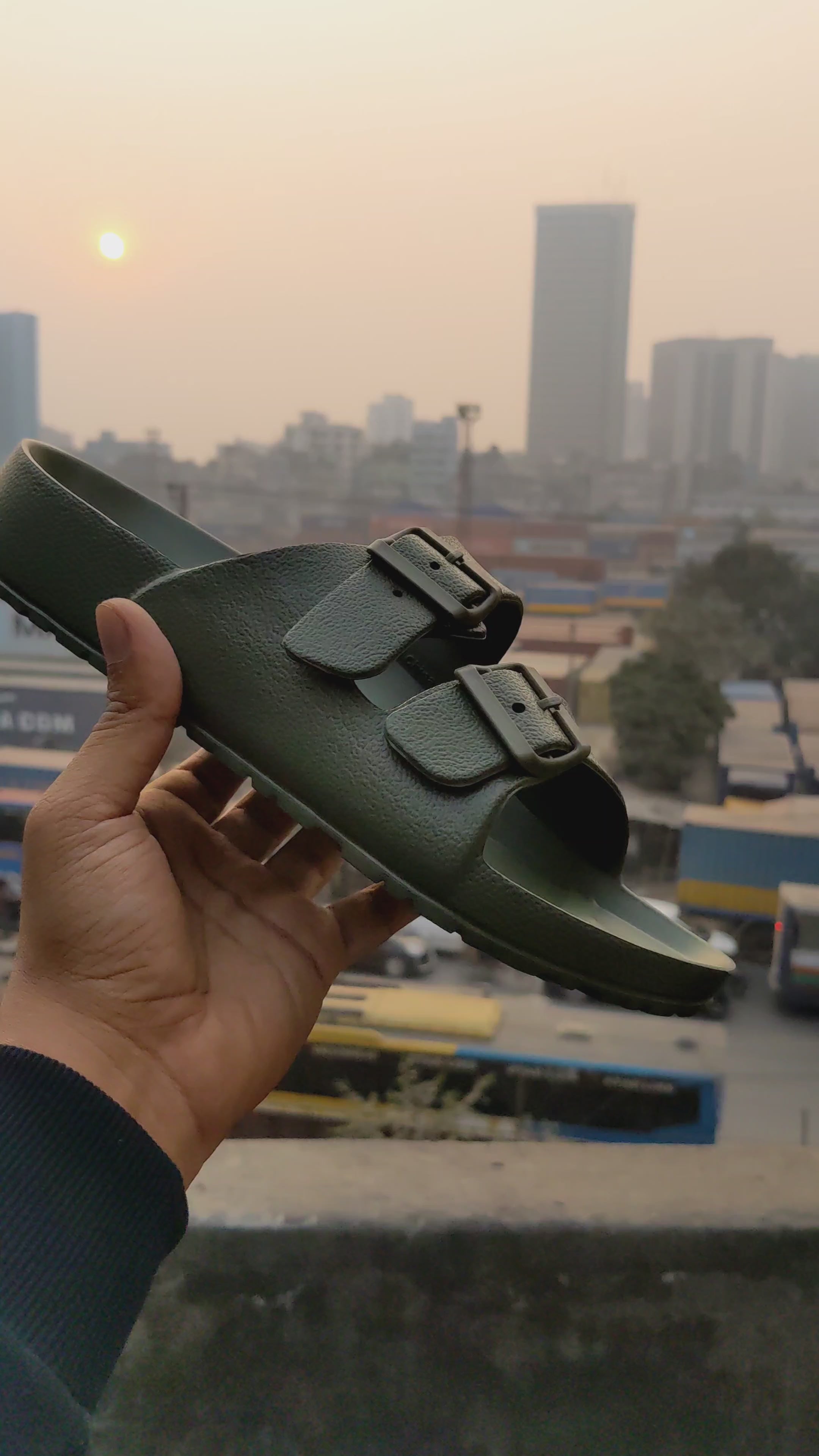 Arizona Rubber Sandals Olive Green